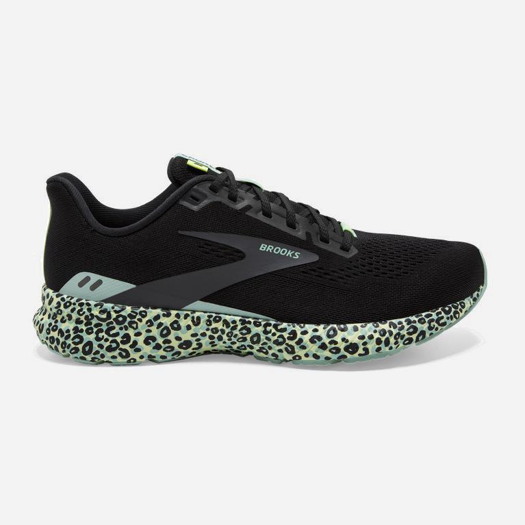 Tenis Brooks Launch 8 Light Cushion - Zapatillas Para Correr En Asfalto Mujer - Negras / Gris / Verd